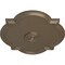 Ekena Millwork Waltz Ceiling Medallion (Fits Canopies up to 5 1/4"), 24"W x 20 1/2"H x 1 1/8"P, Warm Silver CM24WAWSS - alternate 3